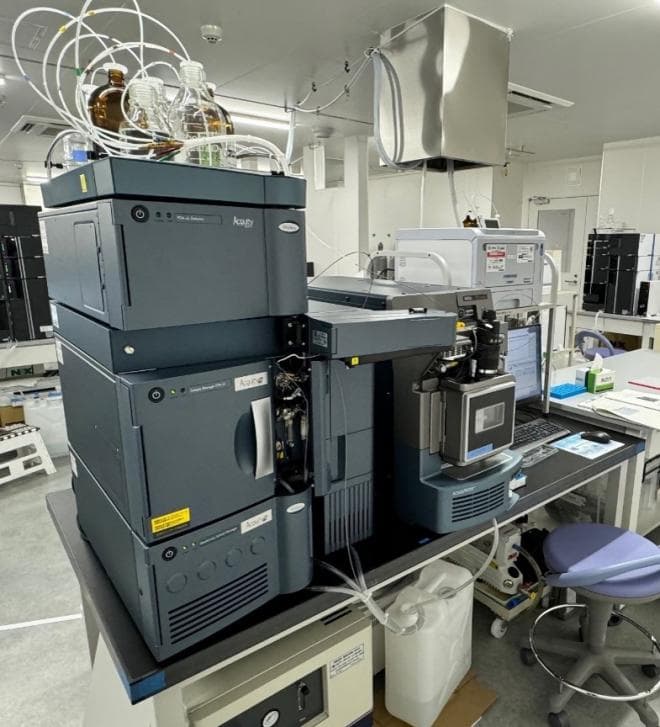 Multi-stage liquid chromatography-mass spectrometry laboratory instrumentation used for honey purity and adulteration testing